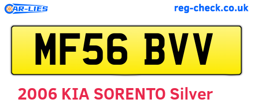 MF56BVV are the vehicle registration plates.