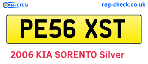 PE56XST are the vehicle registration plates.
