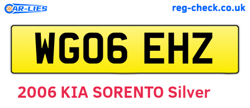 WG06EHZ are the vehicle registration plates.