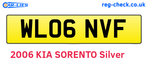WL06NVF are the vehicle registration plates.