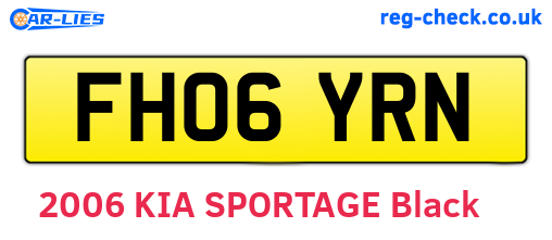 FH06YRN are the vehicle registration plates.