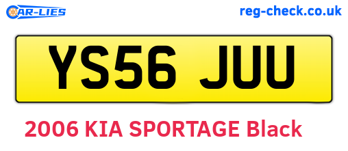 YS56JUU are the vehicle registration plates.