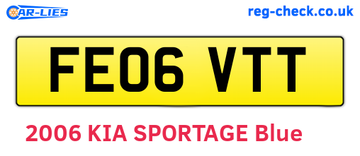 FE06VTT are the vehicle registration plates.