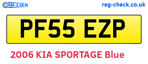 PF55EZP are the vehicle registration plates.