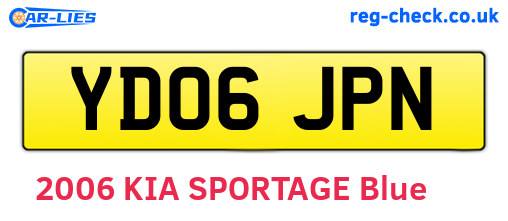YD06JPN are the vehicle registration plates.