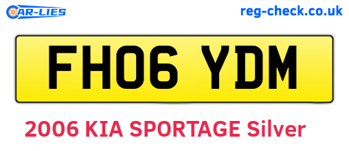 FH06YDM are the vehicle registration plates.