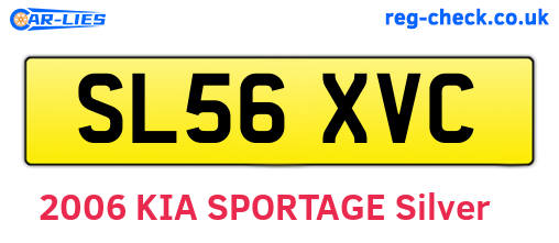 SL56XVC are the vehicle registration plates.