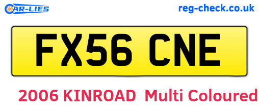 FX56CNE are the vehicle registration plates.