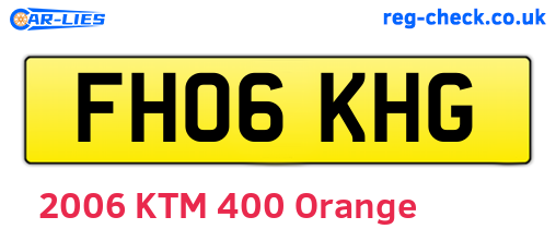 FH06KHG are the vehicle registration plates.