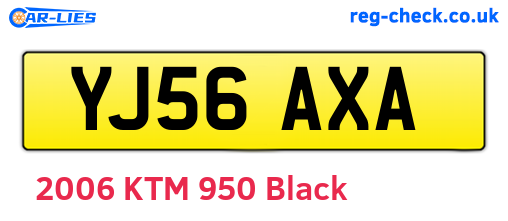 YJ56AXA are the vehicle registration plates.