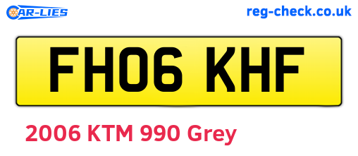 FH06KHF are the vehicle registration plates.