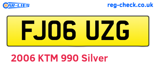 FJ06UZG are the vehicle registration plates.