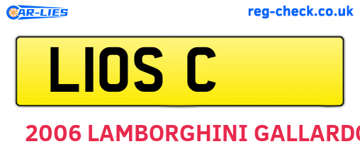 L1OSC are the vehicle registration plates.