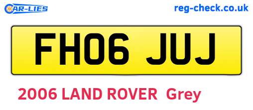 FH06JUJ are the vehicle registration plates.