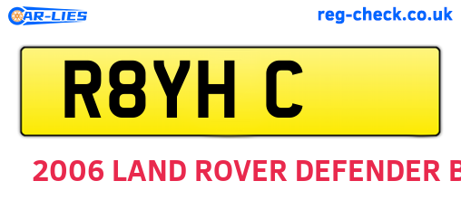 R8YHC are the vehicle registration plates.
