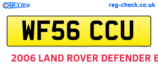 WF56CCU are the vehicle registration plates.