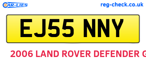 EJ55NNY are the vehicle registration plates.