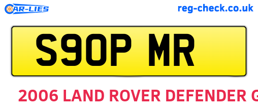 S90PMR are the vehicle registration plates.