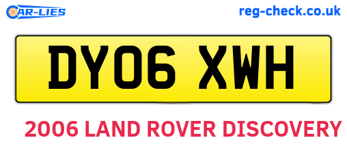DY06XWH are the vehicle registration plates.