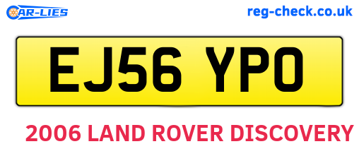 EJ56YPO are the vehicle registration plates.