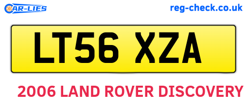 LT56XZA are the vehicle registration plates.