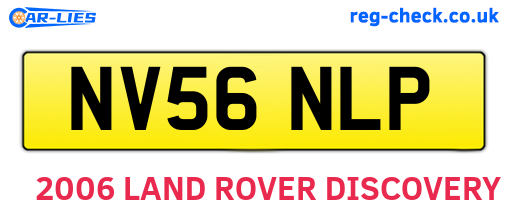 NV56NLP are the vehicle registration plates.