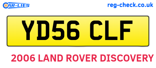 YD56CLF are the vehicle registration plates.