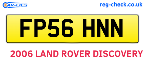 FP56HNN are the vehicle registration plates.