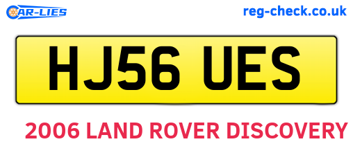HJ56UES are the vehicle registration plates.