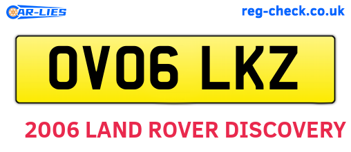 OV06LKZ are the vehicle registration plates.