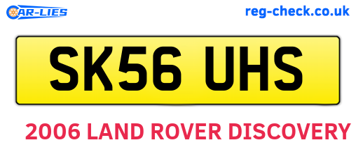 SK56UHS are the vehicle registration plates.