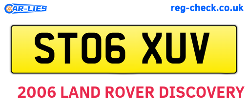 ST06XUV are the vehicle registration plates.