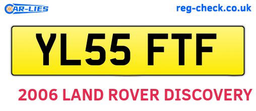 YL55FTF are the vehicle registration plates.