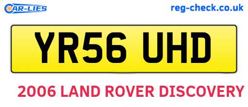 YR56UHD are the vehicle registration plates.