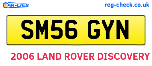 SM56GYN are the vehicle registration plates.