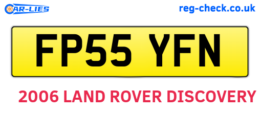 FP55YFN are the vehicle registration plates.