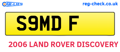 S9MDF are the vehicle registration plates.