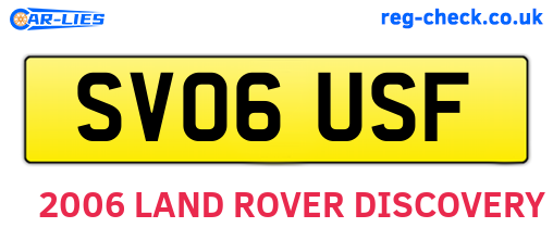 SV06USF are the vehicle registration plates.