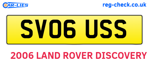 SV06USS are the vehicle registration plates.