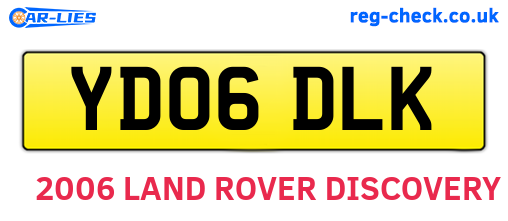 YD06DLK are the vehicle registration plates.