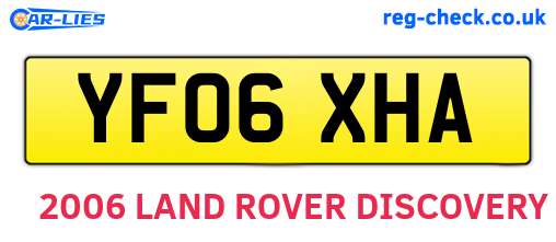 YF06XHA are the vehicle registration plates.