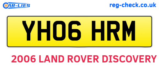 YH06HRM are the vehicle registration plates.