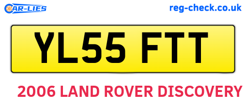YL55FTT are the vehicle registration plates.