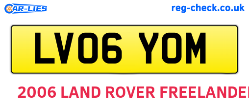 LV06YOM are the vehicle registration plates.