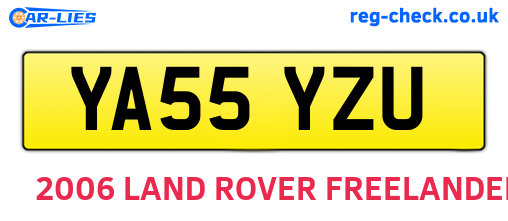 YA55YZU are the vehicle registration plates.