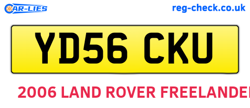 YD56CKU are the vehicle registration plates.
