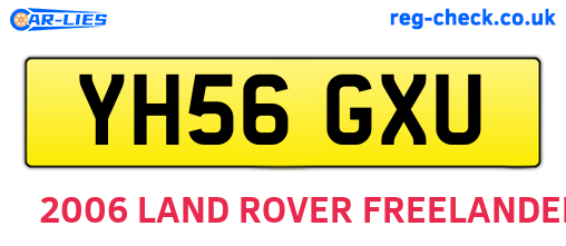 YH56GXU are the vehicle registration plates.