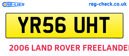 YR56UHT are the vehicle registration plates.