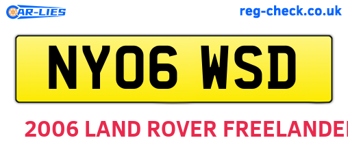 NY06WSD are the vehicle registration plates.