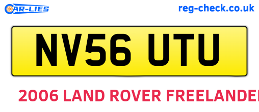 NV56UTU are the vehicle registration plates.